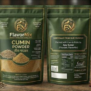 flavornix premium cumin powder – earthy & aromatic export grade (250g)